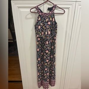 Long halter neck girls dress